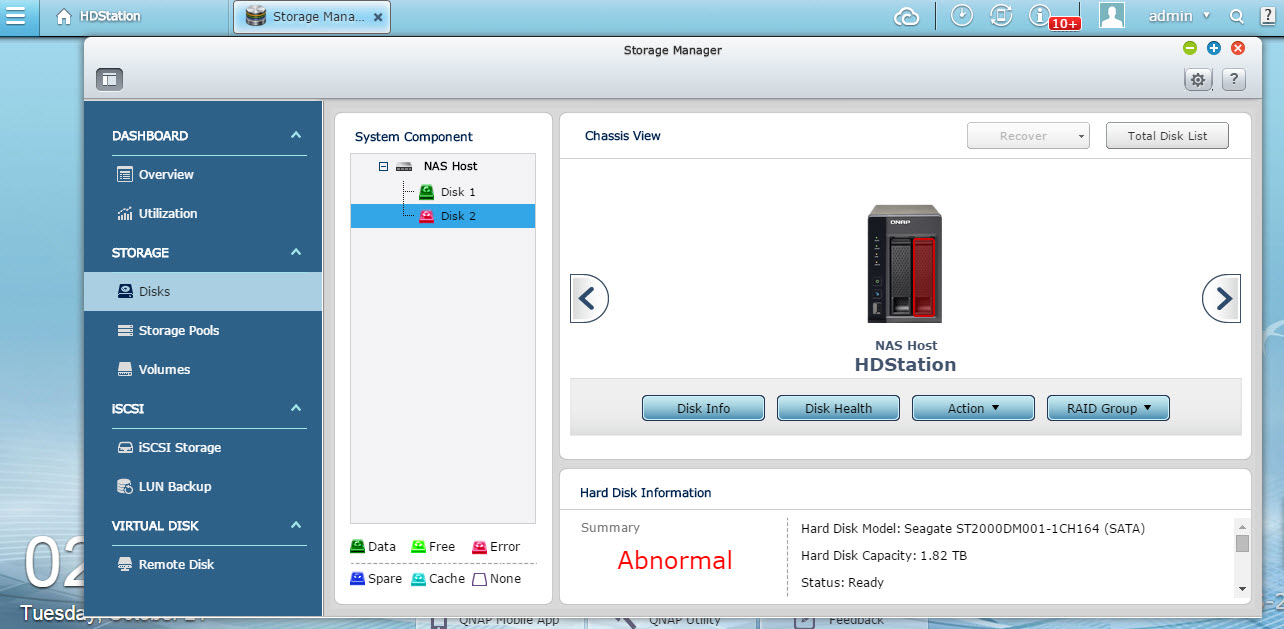 qnap how to turn off