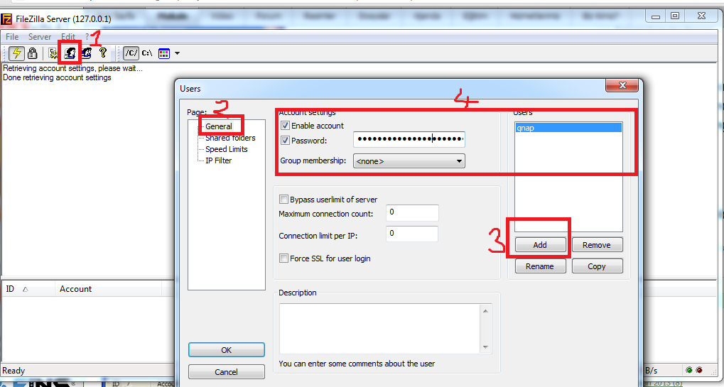 xampp filezilla port 14147 in use